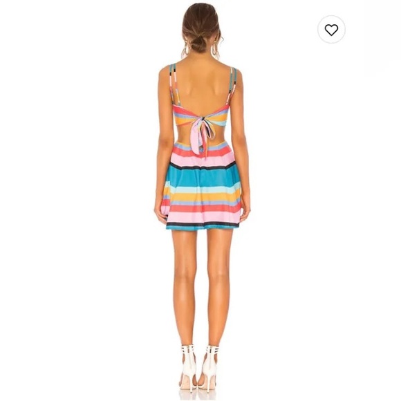 Lovers + Friends Alexandra Stripe Cut Out Dress Small - Picture 2 of 2